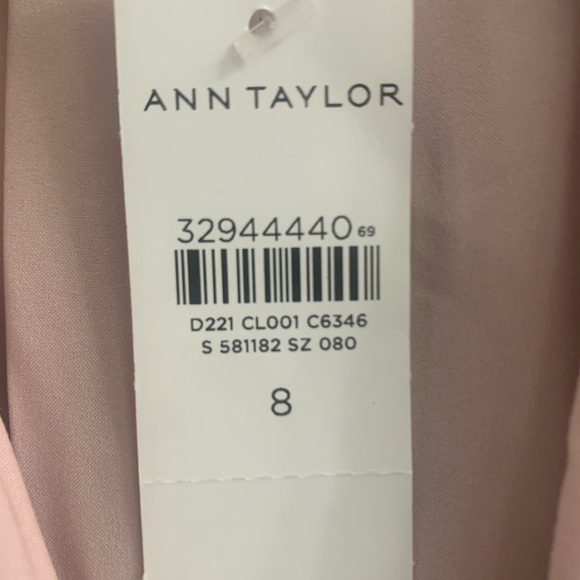Ann Taylor one button blazer. Pretty in PINK! NWT. - Picture 2 of 3